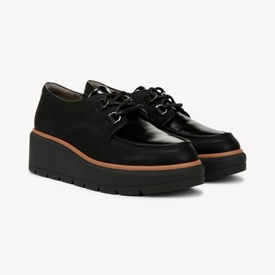 Black platform oxfords womens store