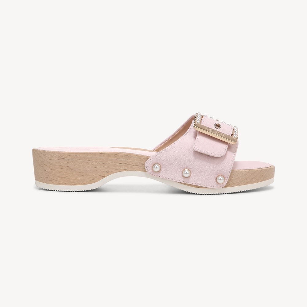 Miss Pearl Light Pink leather sandals