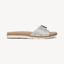Metallic Silver Faux Leather