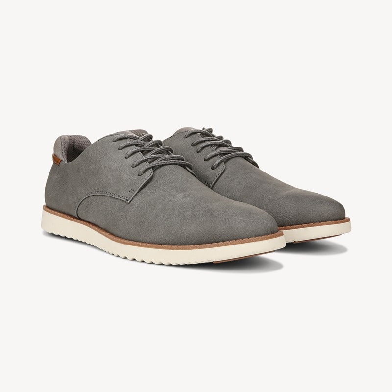 Dr. Scholl's Men's Sync Oxford Shoes Dark Grey DRSCH Leather 10.5 W