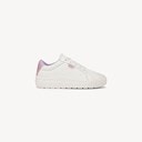 White/Pink Faux Leather