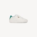 White/Green Faux Leather