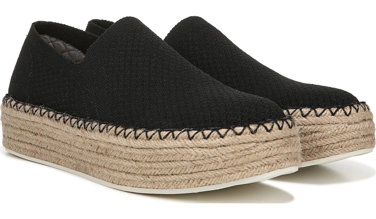 espadrille sneakers black