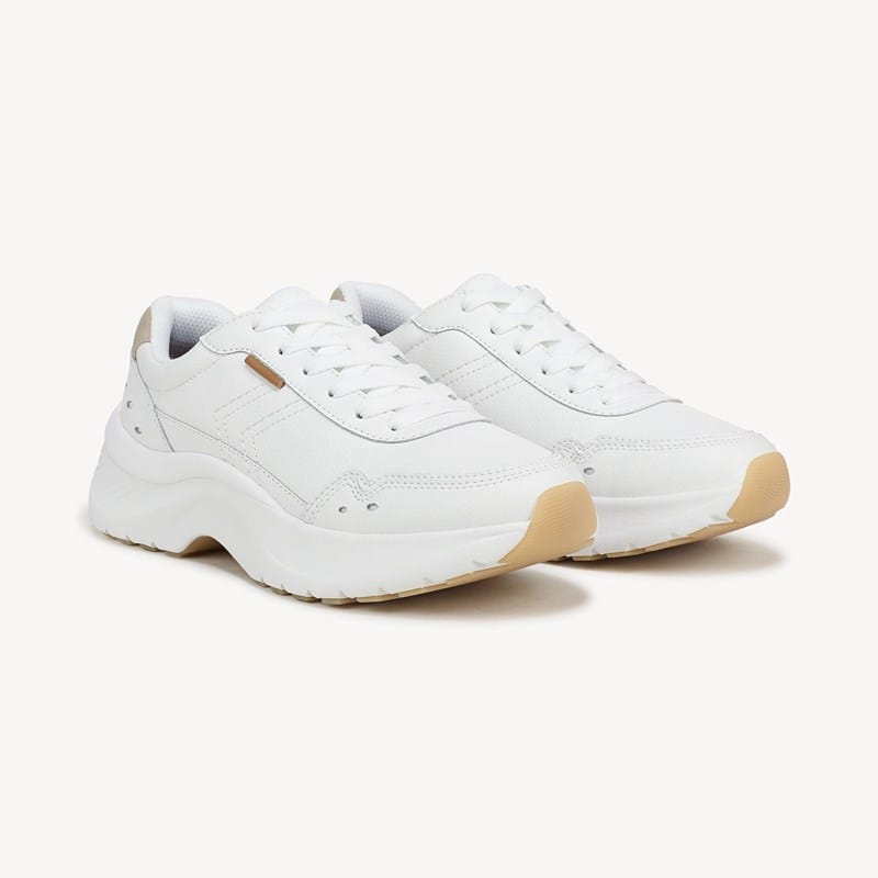 Dr. Scholl's Beyond Comfort Women's Walk Longer Lace Up Sneaker Shoes White Leather DRSBC 11.0 M