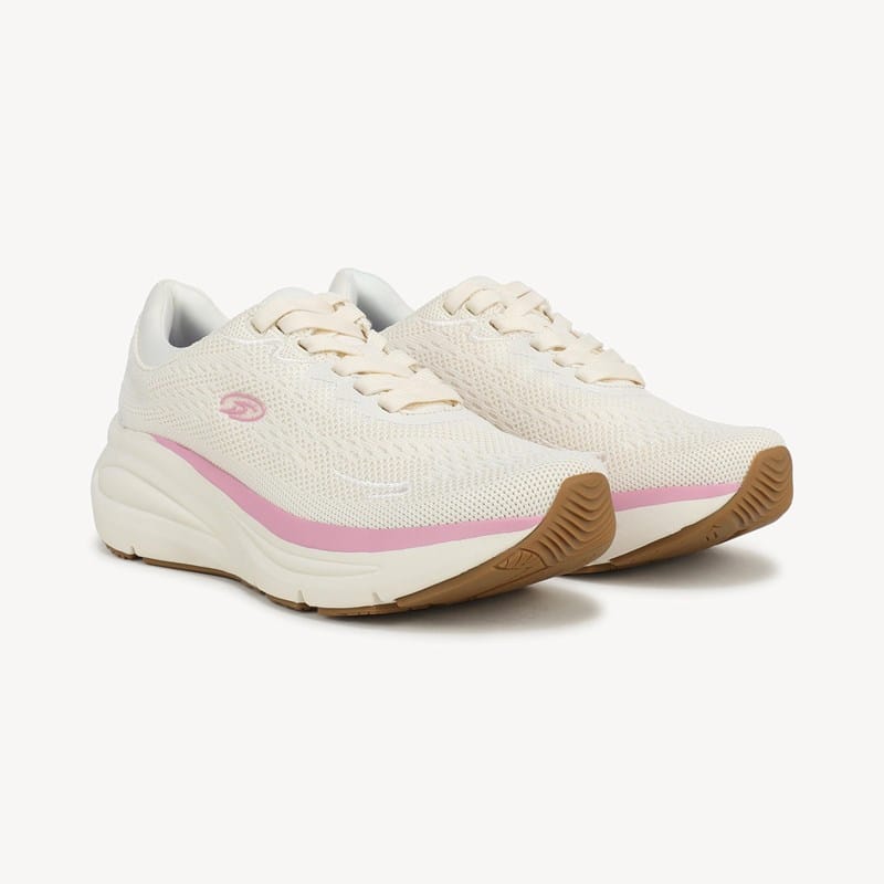 Dr. Scholl's Beyond Comfort Women's Walk Longer Knit Lace Up Sneaker Shoes Tofu Beige Knit DRSBC 11.0 M