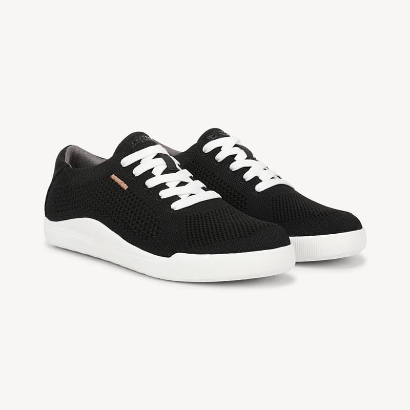 Dr. Scholl's Women's Be Bright Knit Lace Up Sneaker Shoes Black Knit DRSCH Mesh 11.0 M