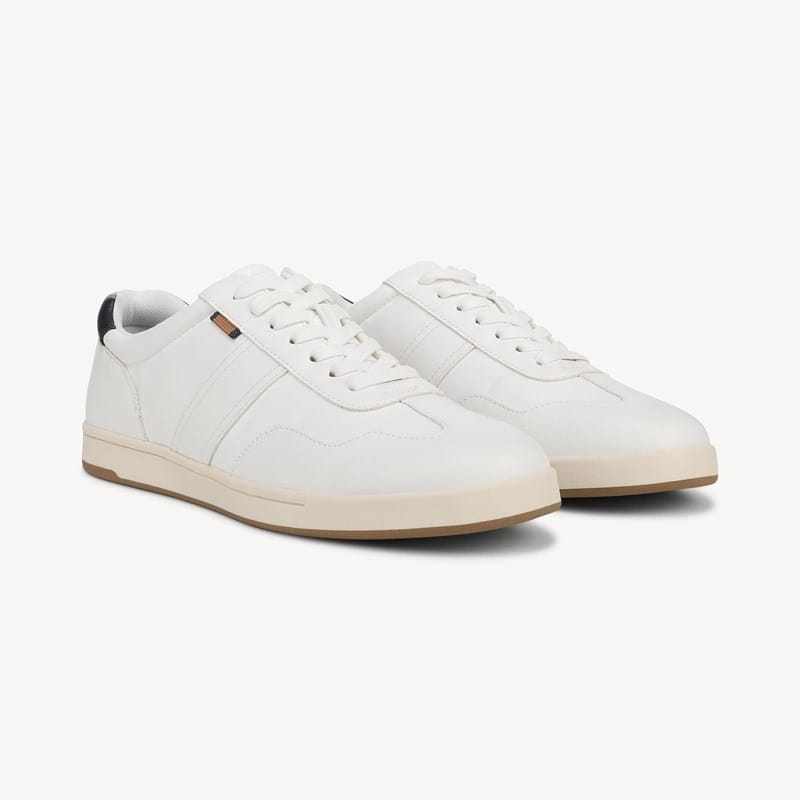 Dr. Scholl's Men's Kendrick Lace Up Sneaker Shoes White Faux Leather DRSCH 13.0 M