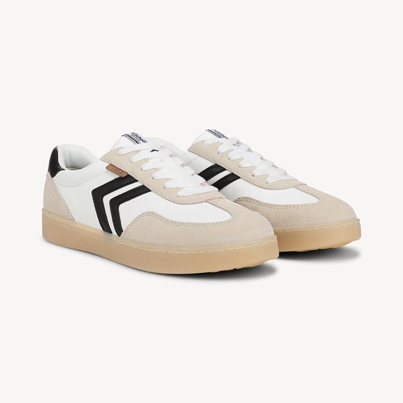 Dr. Scholl's Orig Collection Women's Rebel Sport Sneaker Shoes White/Black Leather Drorg 11.0 M