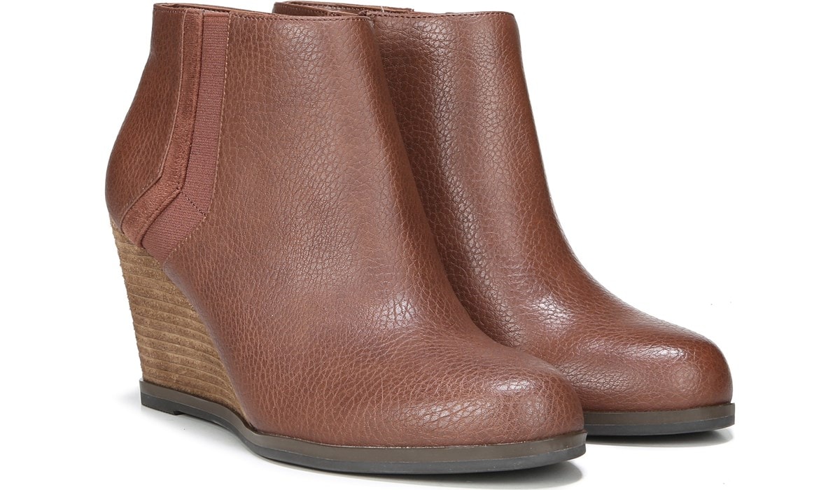 dr scholl's patch wedge bootie