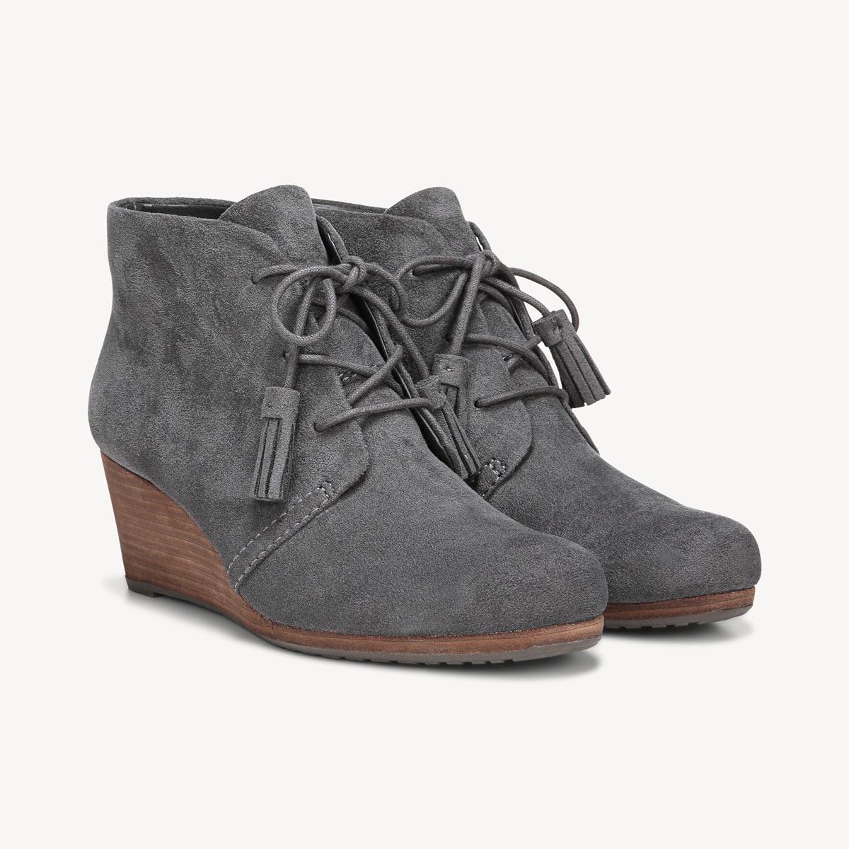 Dakota Wedge Bootie in Dark Grey 