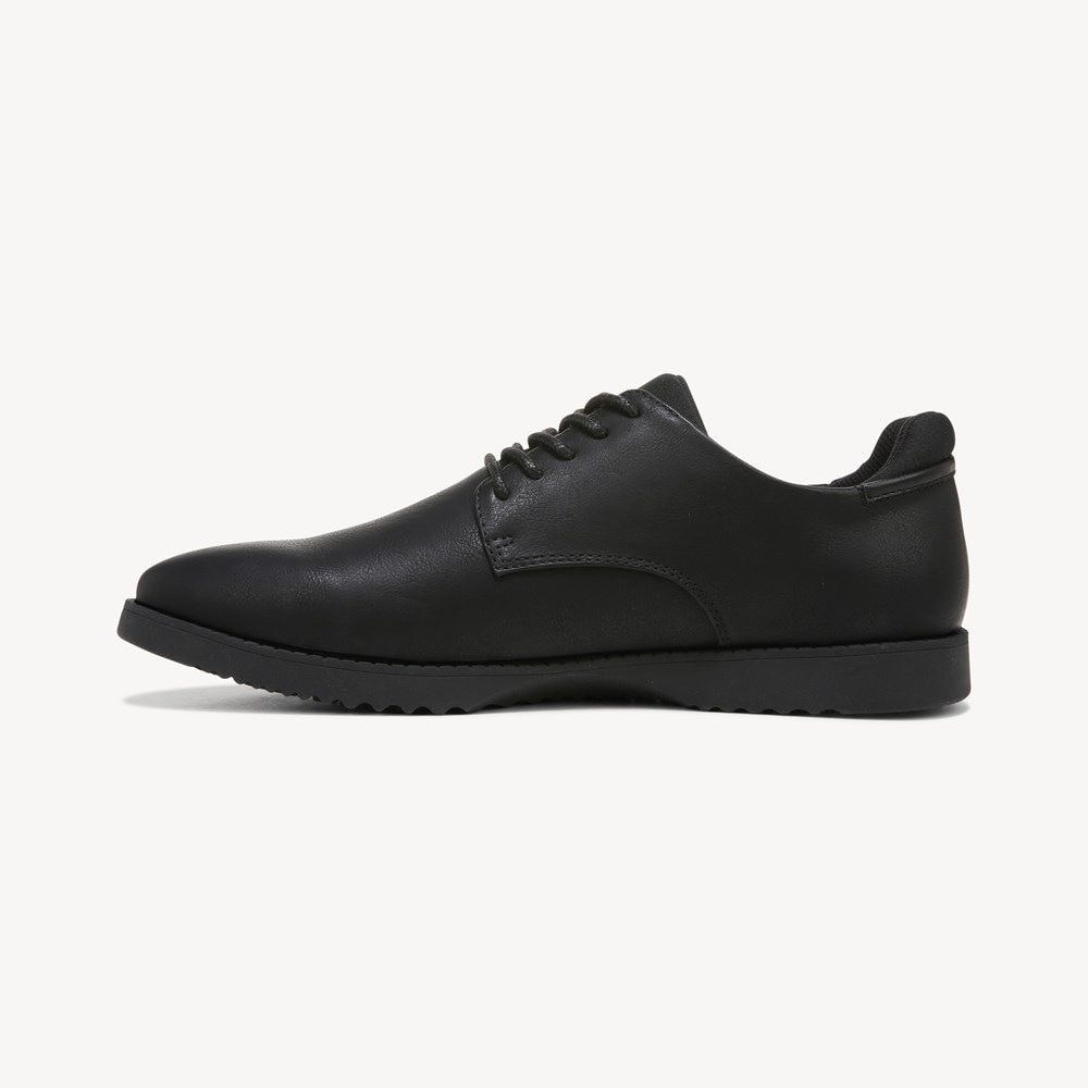 Black 12 Men's Slip-Resistant Oxford Work Shoes