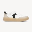 White/Oyster Faux Leather