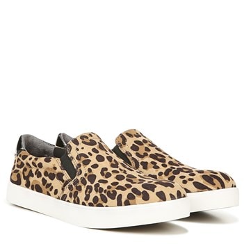 dr scholl's leopard slip on sneakers