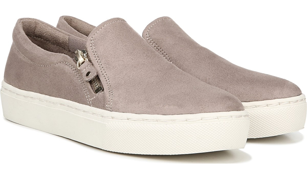 taupe slip on sneakers