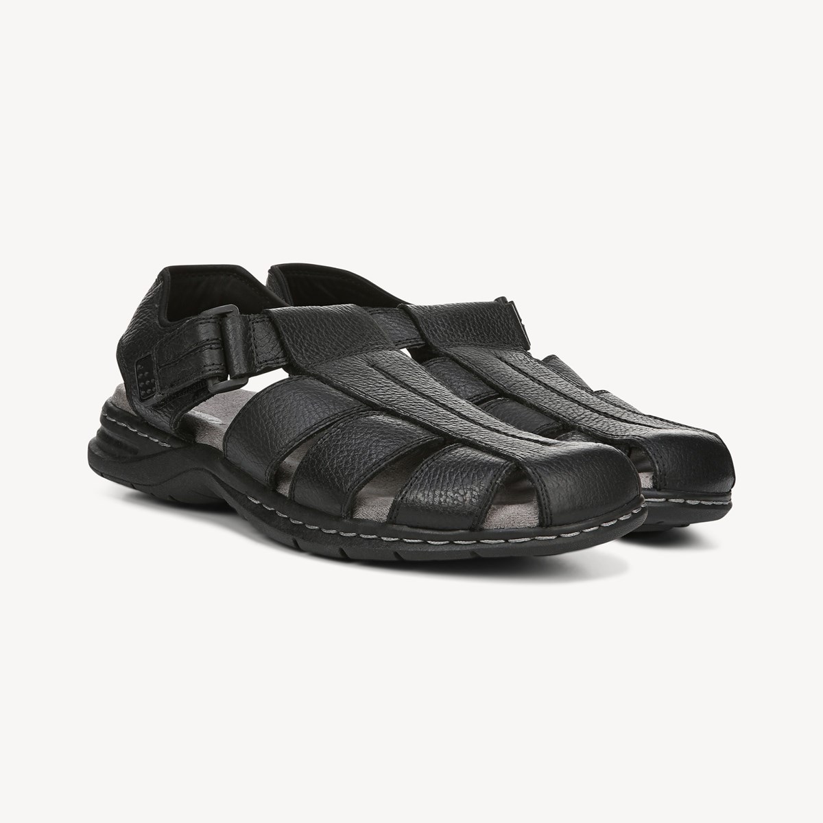 black fisherman sandals