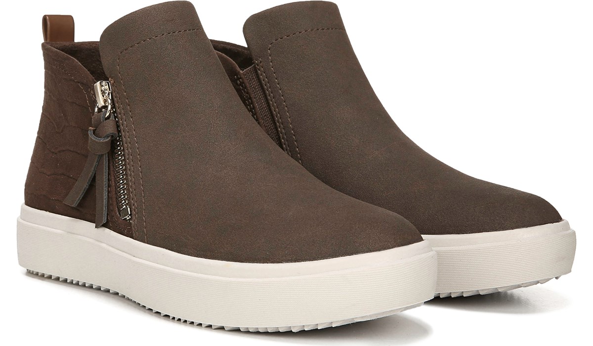 microsuede high top sneakers