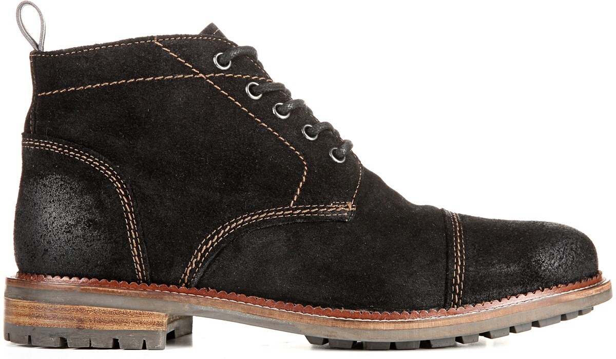 suede cap toe boots