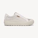 Off White/Gold Faux Leather