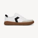 White/Black/Gum Faux Leather