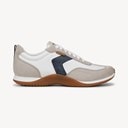 Oyster White Microsuede/Mesh