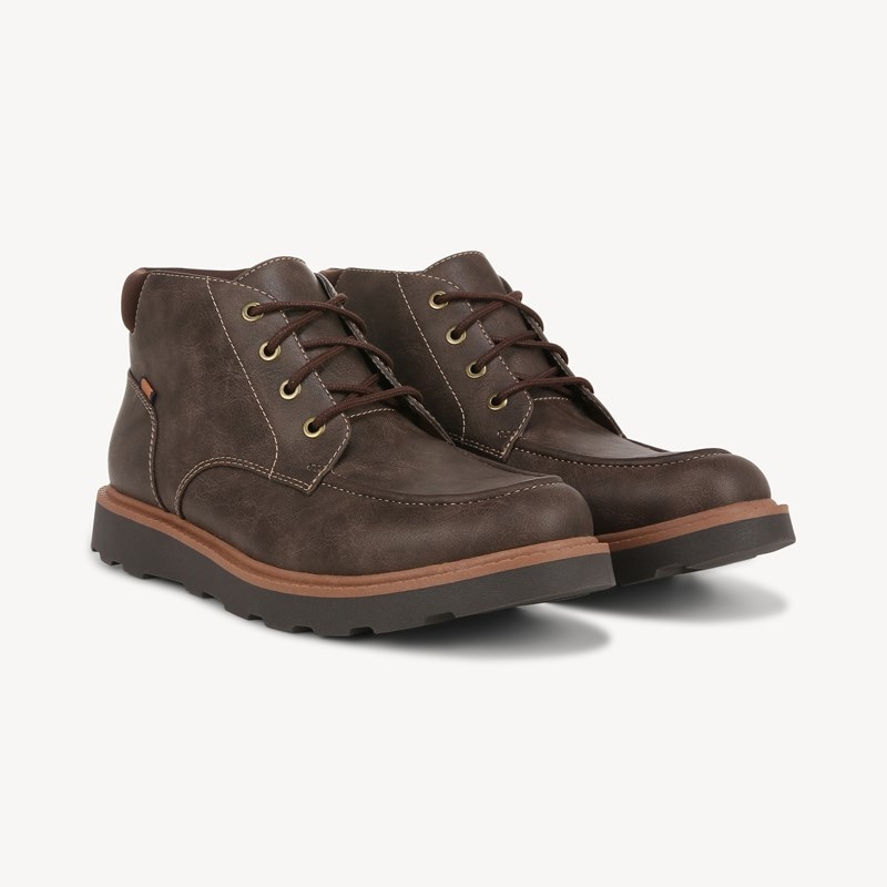 Dr. Scholl's Men's Maplewood Chukka Boot Brown Synthetic DRSCH Leather 14.0 M