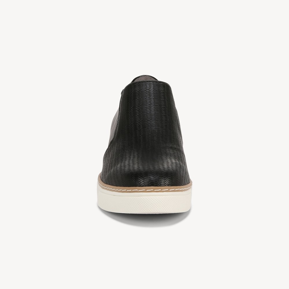 Leather slip on wedge sales sneakers