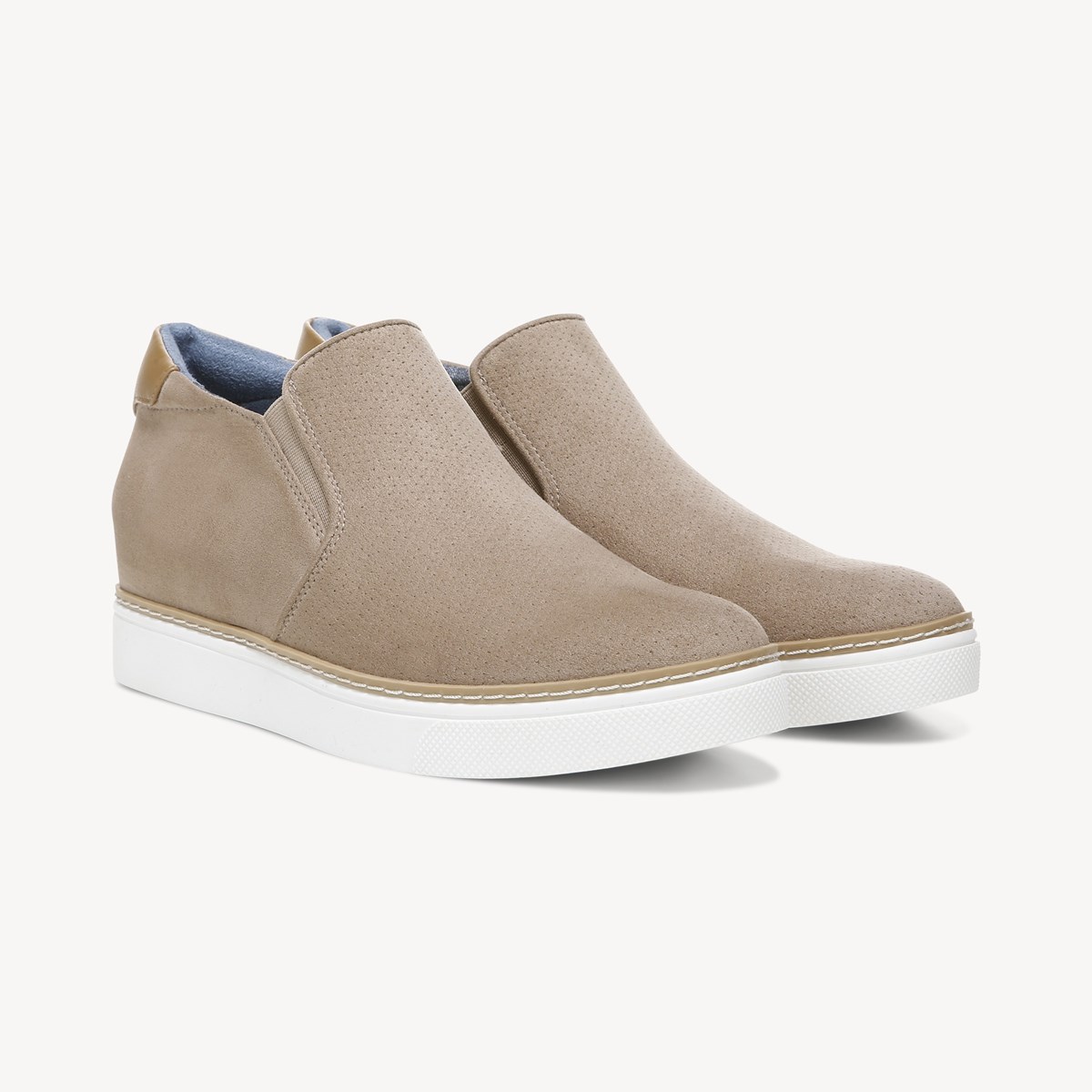 taupe wedge sneakers