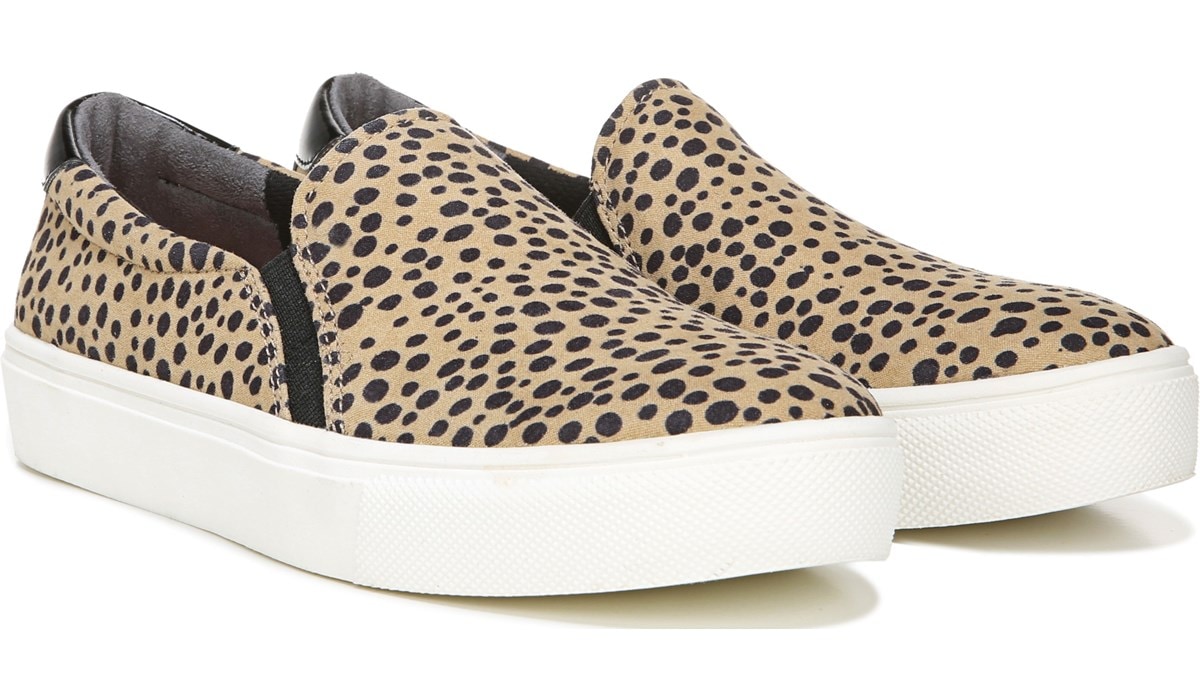 dr scholl's leopard slip on sneakers