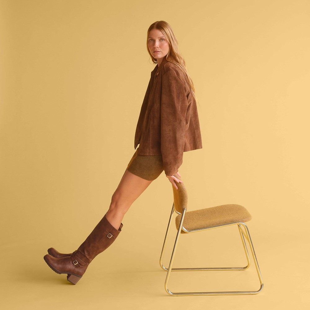 Dr. Scholl's Women's Prairie Block Heel Knee High Boot | Women's Boots