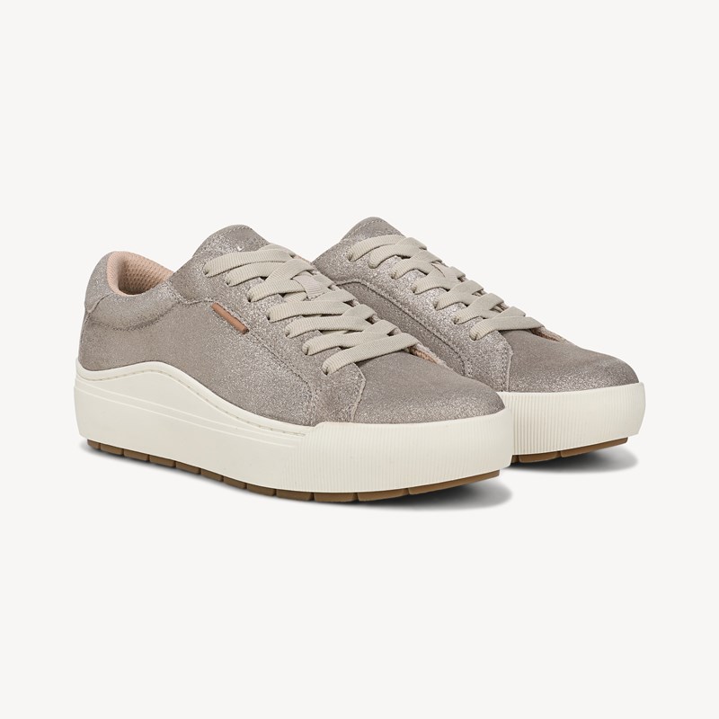 Dr. Scholl's Orig Collection Women's Take Time Sneaker Shoes Champagne Leather DRORG 11.0 M