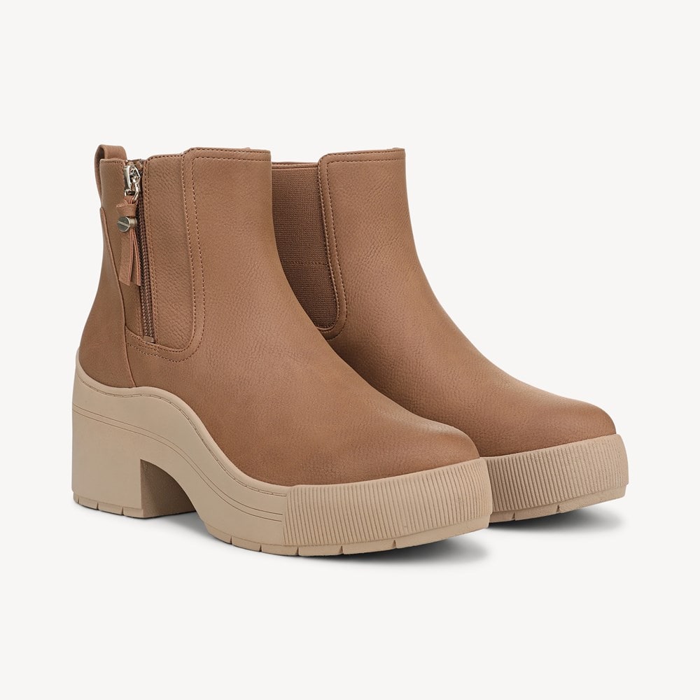 (取寄) ドクターショール レディース タイム オフ アップ ジップ ジップ ショート ブーツ Dr. Scholl's women Time Off Up Zip Zip Short Boots Honey Brown Dr. Scholl's Women's Time Off Up Zip Platform Boot | Women's Boots