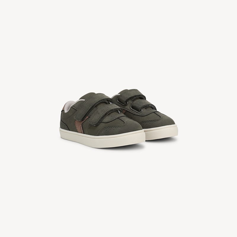 Dr. Scholl's Kids' Madison Play Sneaker Toddler/Little Kid Shoes Olive Green Fabric Drsch Leather 8.0 M