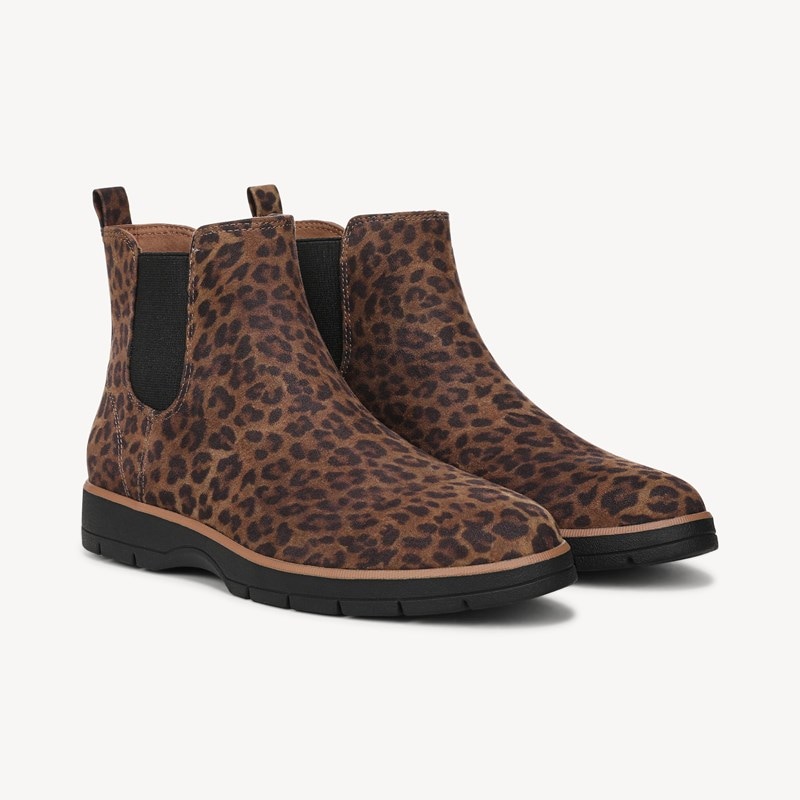 Dr. Scholl's Women's Northbound Chelsea Boot Leopard Print Fabric DRSCH Leather 10.0 M