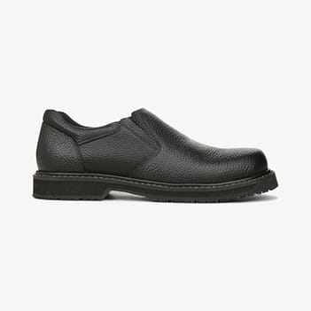 non slip dress shoes Genuine Grip Women's 410 On Shoe 8.5 / Wide / Black Vegan Leather Upper Vegan Leather Lining Molded Insole Rubber Outsole Dress Tip Dr. Scholl's Winder II Men's