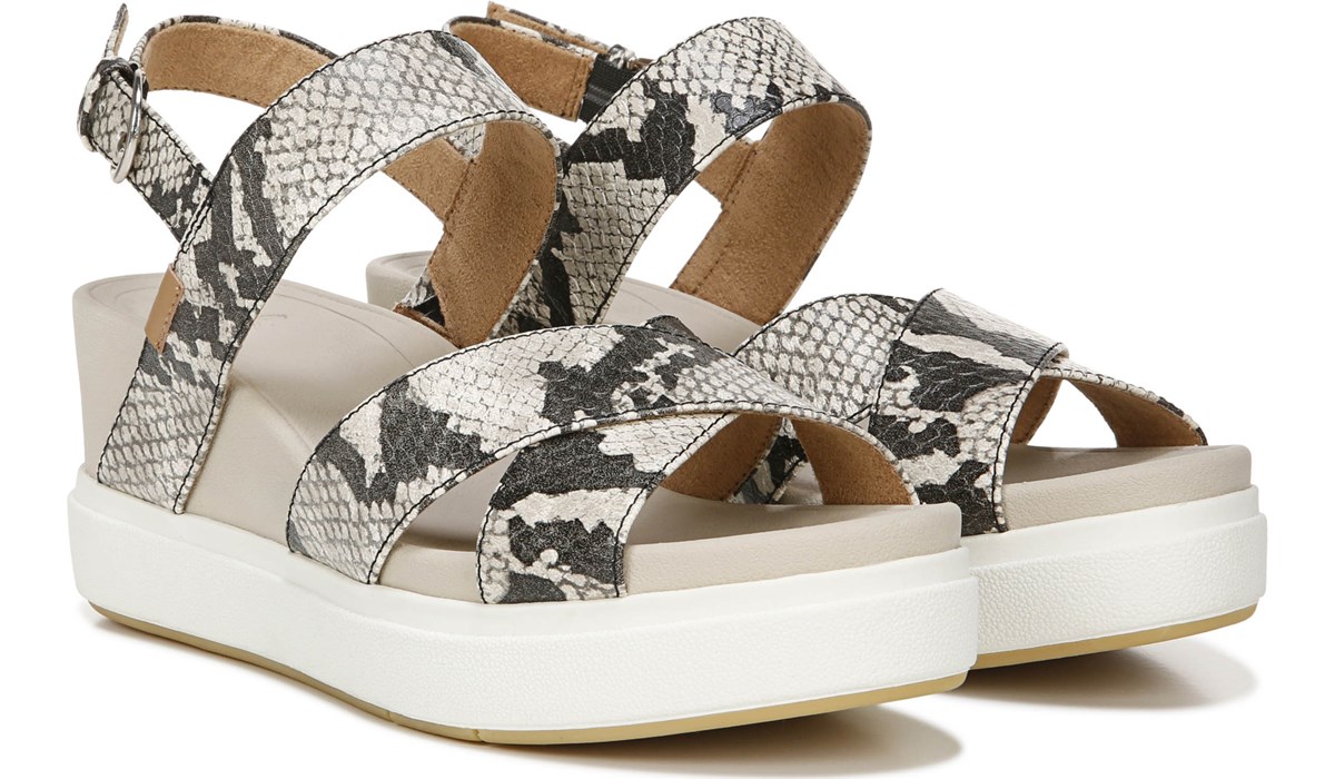 snake wedge sandal