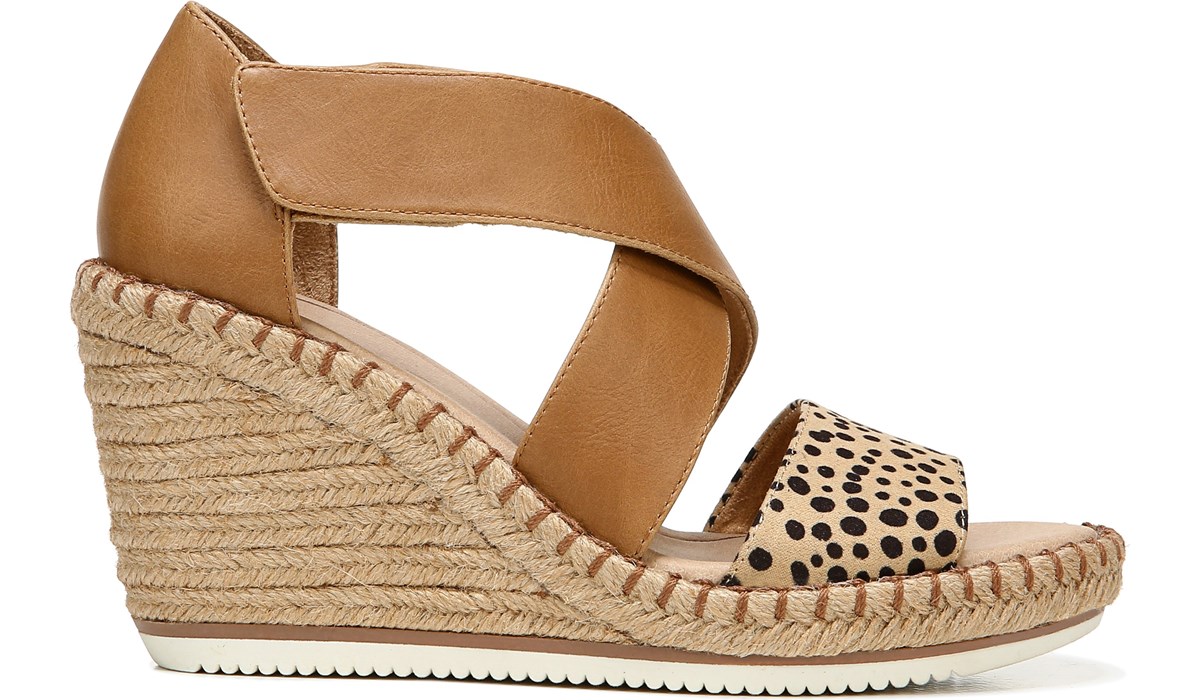dr scholl's leopard wedge