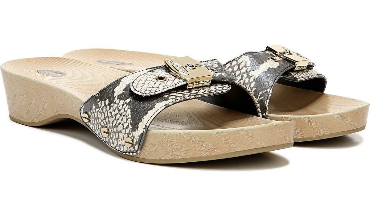 dr scholl's white sandals
