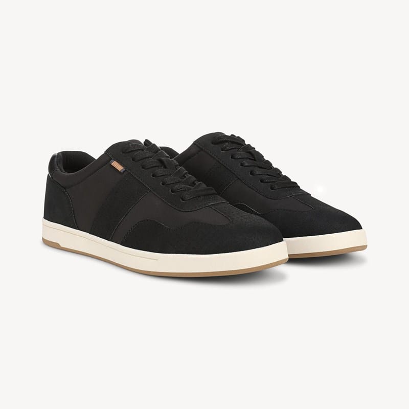 Dr. Scholl's Men's Kendrick Lace Up Sneaker Shoes Black Faux Leather DRSCH 14.0 M