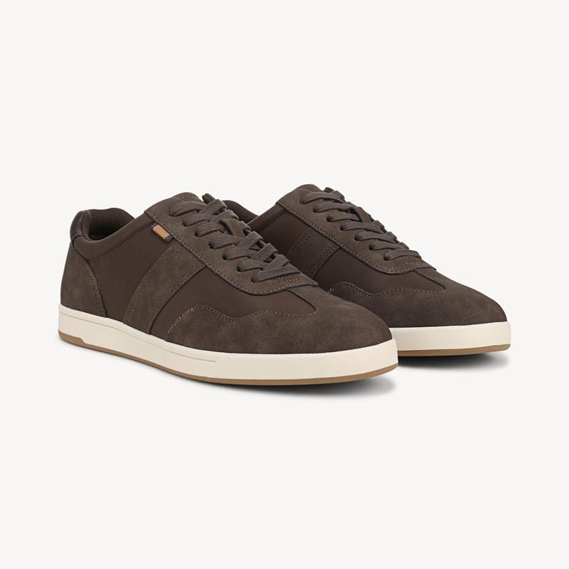 Dr. Scholl's Men's Kendrick Lace Up Sneaker Shoes Dark Brown Faux Leather DRSCH 11.0 M